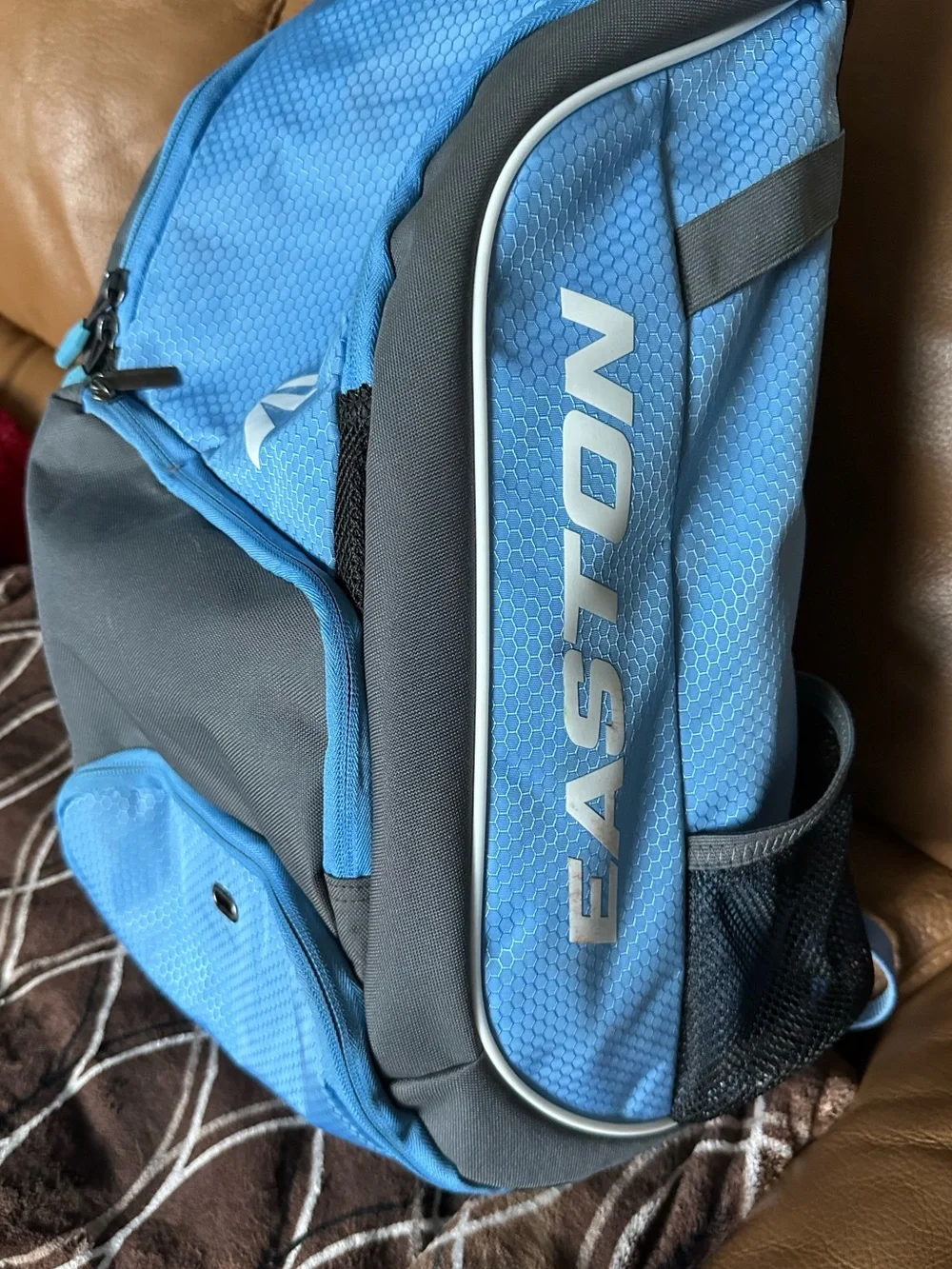 Easton Backpack Baseball Softball Light Blue